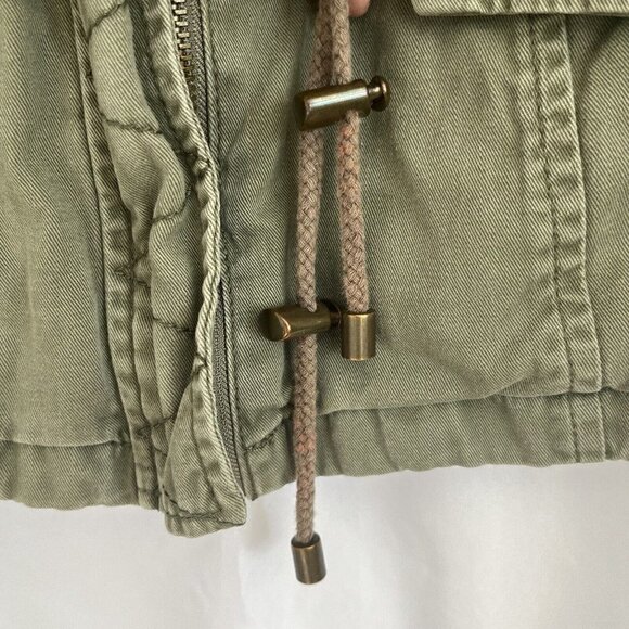 Sebby Military Utility Jacket Sweatshirt Medium Olive Army Green 90s Grunge - Picture 13 of 16